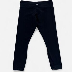 lululemon athletica Black Cropped Leggings